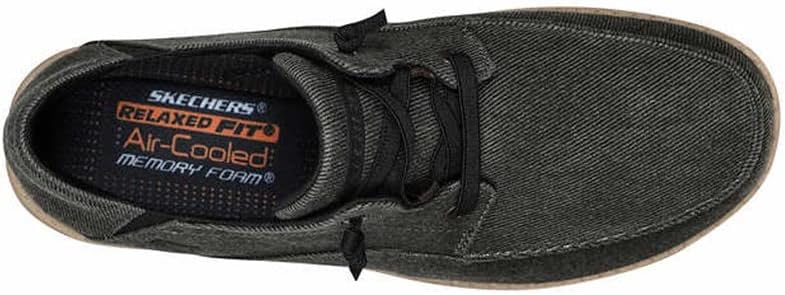 Skechers Men's Memory Foam Ultra Premium Cushion Sneaker, 13, Black Heather | Image 3