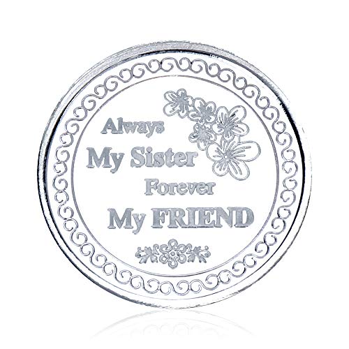Ananth Jewels Silver Coins 10 grams Gift for Sister - ALWAYS MY SISTER FOREVER MY FRIEND (B07GLHTBGV) Amazon Price History, Amazon Price Tracker