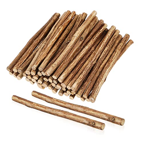 Tofficu 50Piezas Madera Natural Manualidades de Decoraciones Rústicas y Artesanías Personalizadas