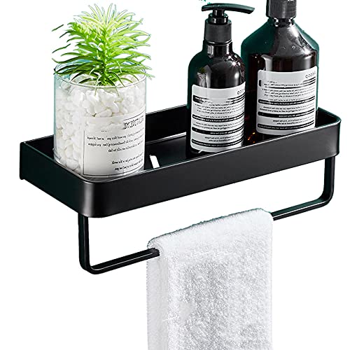 Douche Organizer Zwart Badkamer Plank Geen Boren Douche Caddy Rvs Wandmontage Lijm voor Badkamer keuken-B30cm Douche Organizer Zwart Badkamer Plank Geen Boren Douche Caddy Rvs Wandmontage Lijm voor Badkamer keuken-B30cm
