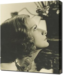 Garbo Greta Painted Veil The Vintage 06 S - Canvas Print On A Wooden Frame - Perfect Picture For Wall Decoration