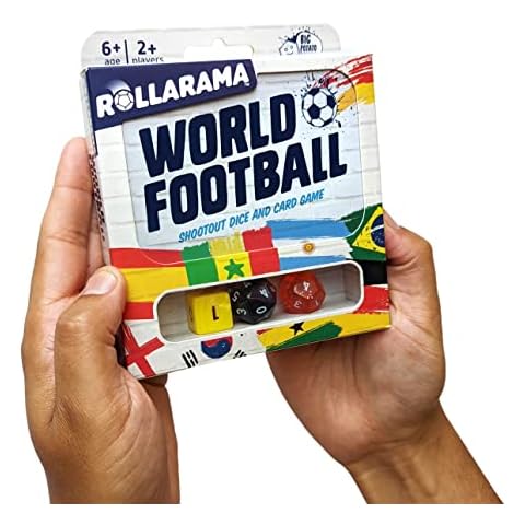 Big Potato Rollarama World Football: The Shootout Dice and Card Game, Family Board Games For Kids and Adults, Football Games, Kids Card Games, Football Gifts Cover