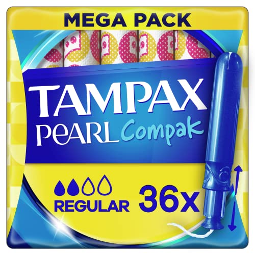 Tampax Compak Pearl Regular Tampones con Aplicador - 36 Unidades