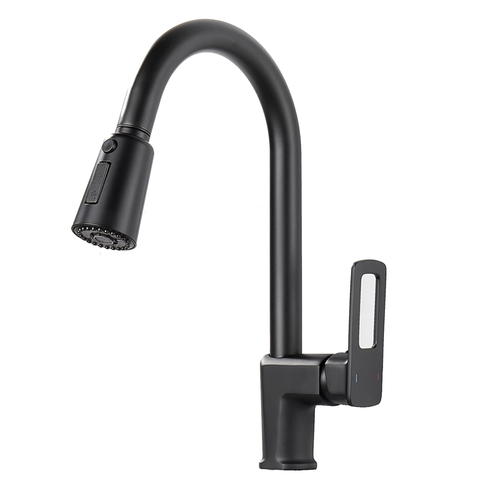 Robinet cuisine extensible noir mat douchette évier mitigeur moderne