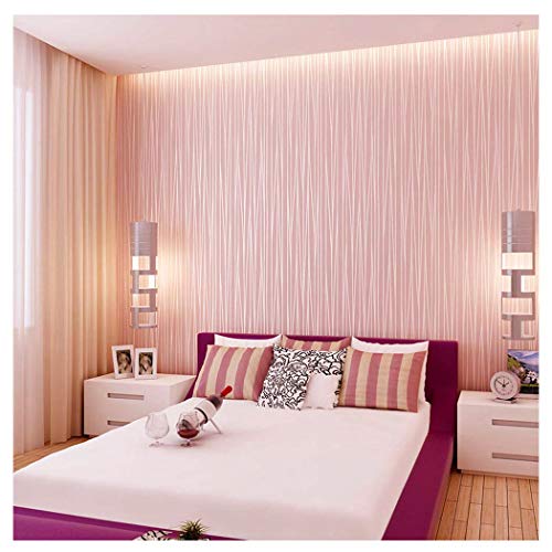 Blooming Wall:Non-Woven Classic Plain Stripe Moonlight Forest Wallpaper,20.8 In32.8 Ft=57 Sq ft Per