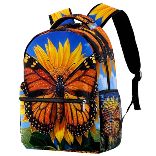 Sac à dos d'été multicolore avec porte-bouteille pour sport et école