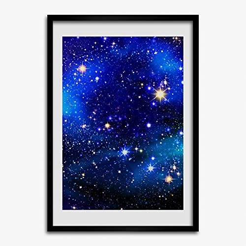Cadre de lit moderne 50x70 cm ciel étoilé pour décoration chambre