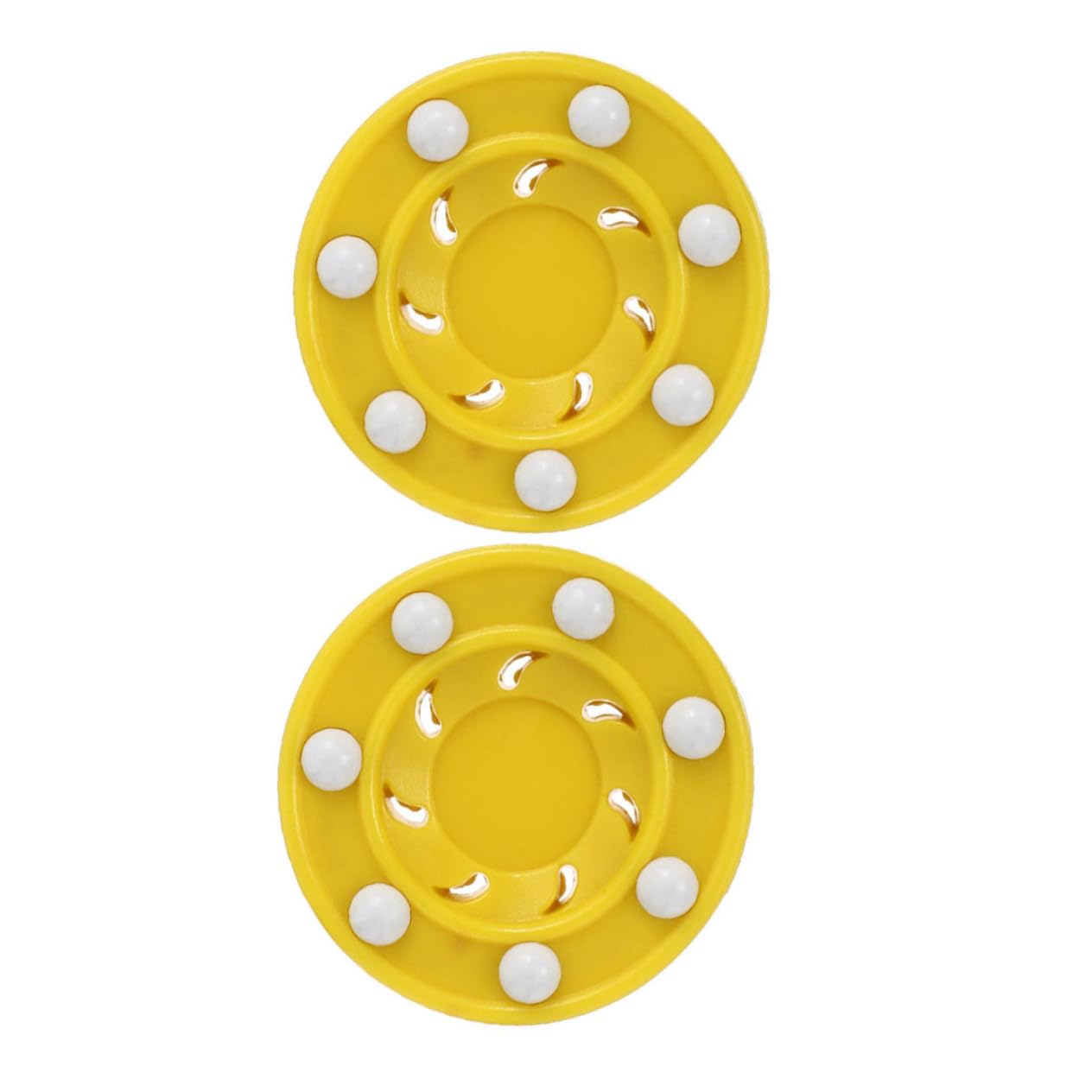 Rollschuhlaufen Klein Hockey-Pucks Skaten Eishockey Sport Hockey Eiswürfel Aus Kunststoff Pucks Trainieren Pucks Für Hockeyspiele Pucks Üben Hockeyzubehör Pp Gelb
