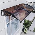 Window Awning Door Canopy Awning Mute Door Awning Outdoor Patio Awning Canopy Door Window Awning Exterior 60x110cm/24x44in A