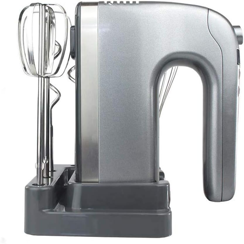 Portable Electric Egg Beater 400 Watt Hand Mixer 9 Speed Electric Hand Mixer with Portable Turbine Kitchen Mixer and Dough Hook, Easy To Use