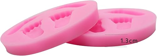 Miniatura 6 de 2 moldes para fondant de pies de bebé, molde de baby shower para Sugarcraft, decoración de pasteles, decoración de cupcakes, fondant, pudín de