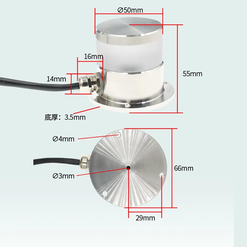 Sensor de Iluminancia Ambiental para Exteriores, Medidor de Intensidad de Iluminancia para Control de Alumbrado Público, Medición Precisa de 0 a 65535 Lux(4-20mA)