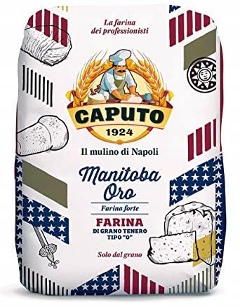 Caputo Manitoba Oro Pizzamehl Mehl 2 x 5kg + Italian Gourmet geschälte Tomaten 12 x 400g
