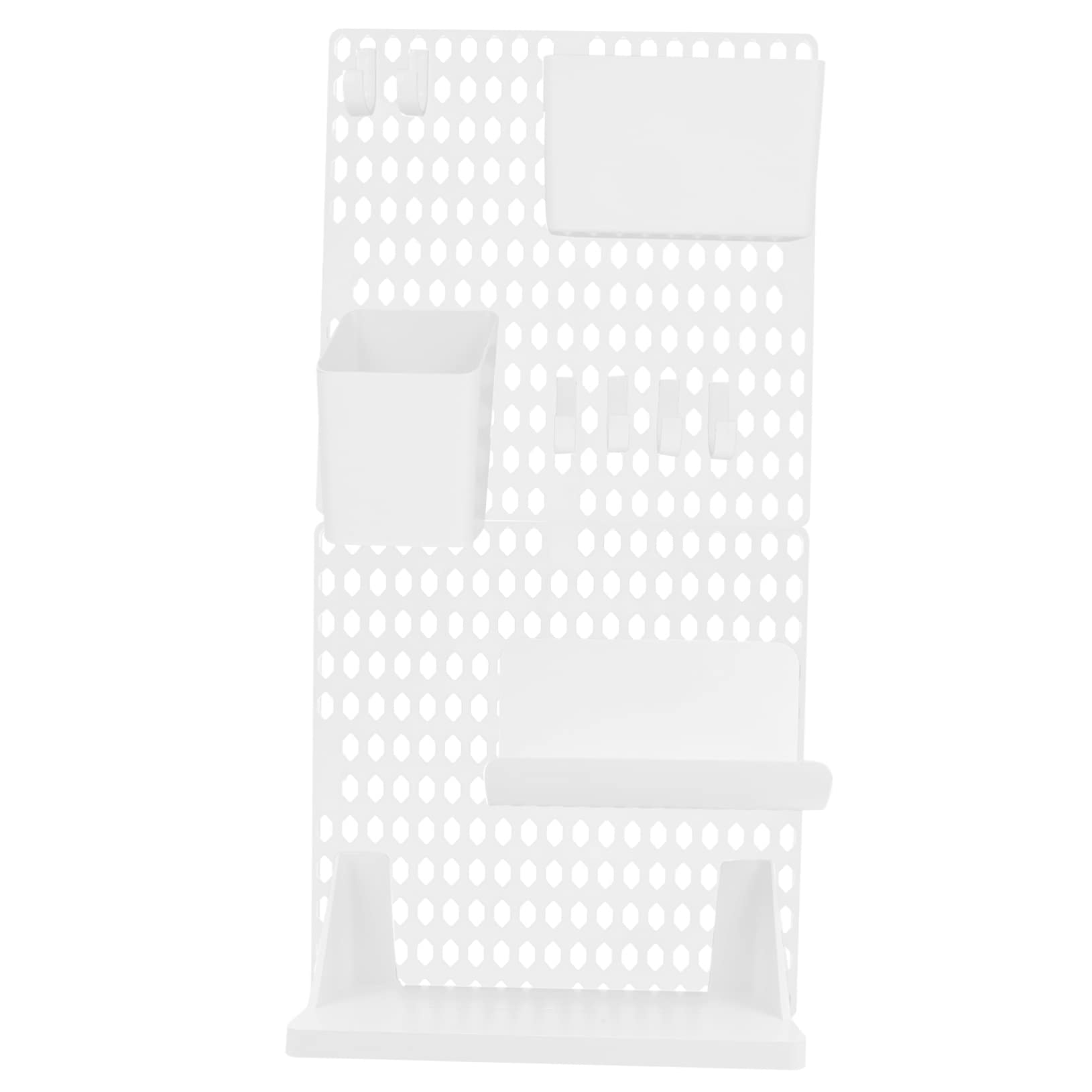 Estante De Almacenamiento Soporte De Montaje En Pared Pegboard Corchetes Colgante Organizador De Pared Accesorios De Escritorio Tablero Herramienta Organizador Punch