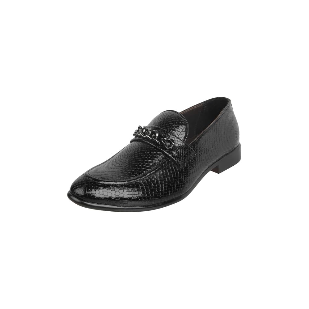 mochi Men Elegant Leather Office Wear Formal Slip-On Loafers-picture-20