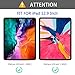 OMOTON [2 Pack] Screen Protector for iPad Pro 12.9 2020 and 2018 Model - Sensitive Touch PET film for drawing, Anti-Glare, Anti-Scratch Matte Screen Protector, Compatible with Apple Pencil & Face ID