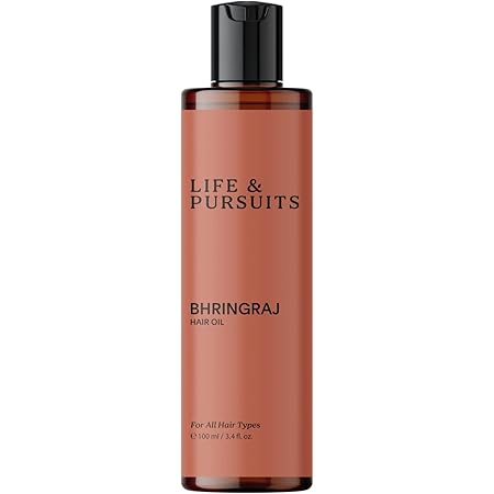 Life & Pursuits Bhringraj Hair Growth Oil 3.4 Fl Oz - Natural Scalp Therapy, Made with Ayurvedic Ingredients