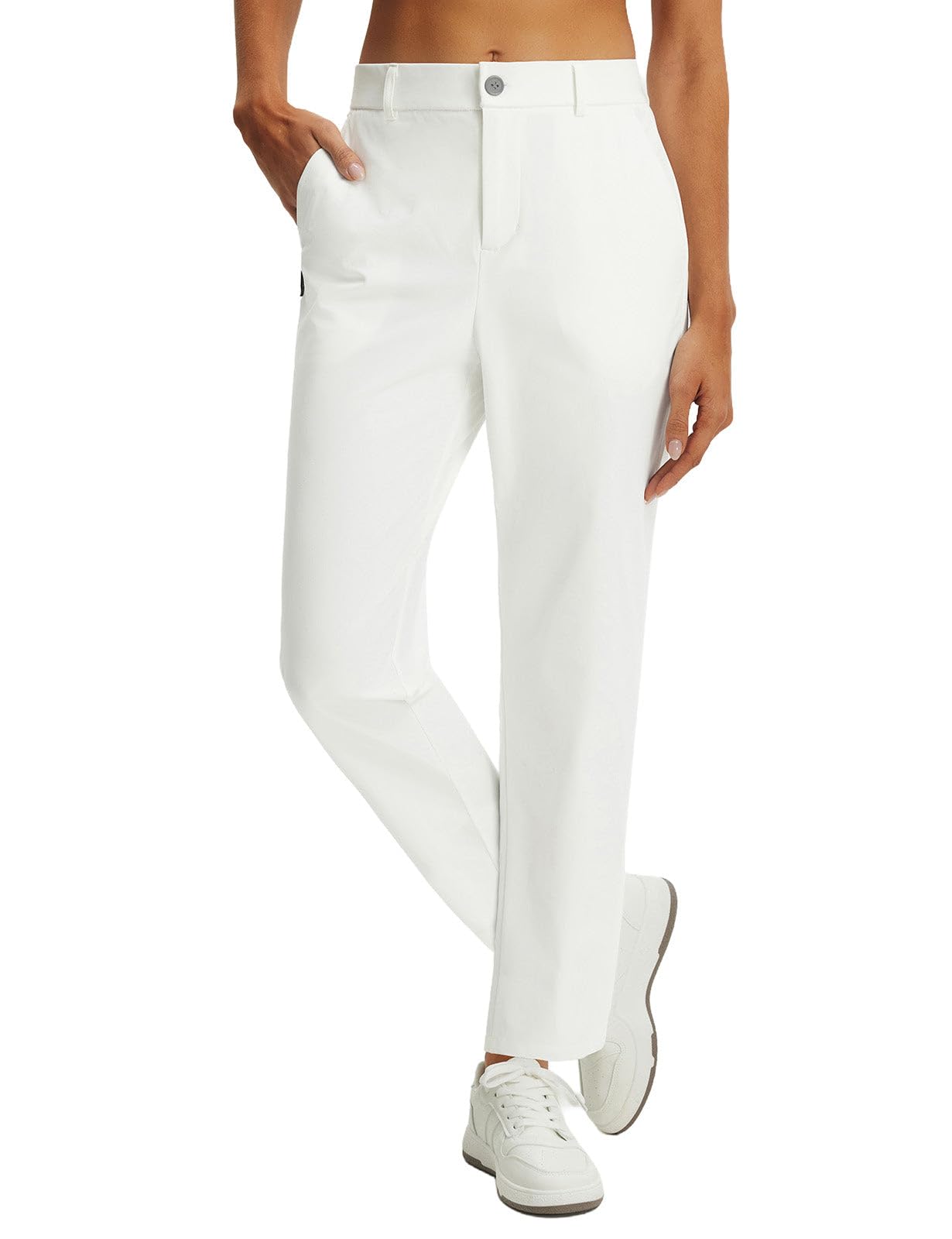 baleaf Women's Golf Pants Straight Leg Work Casual Slacks