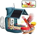 Smart Bird Feeder with Camera Solar Powered, Hummingbird Feeders for Outdoors, 2K HD AI Identify Birds 10000+Species, DIY Add-ons, AI Instant Notifications, IP65 Waterproof, 6400mAh Large Battery