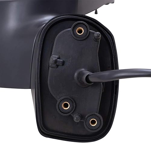 Miniatura 4 de Brock Espejo lateral eléctrico de repuesto para pasajeros con cubiertas negras listas para pintar y texturizadas, compatible con Impreza 2017-2020