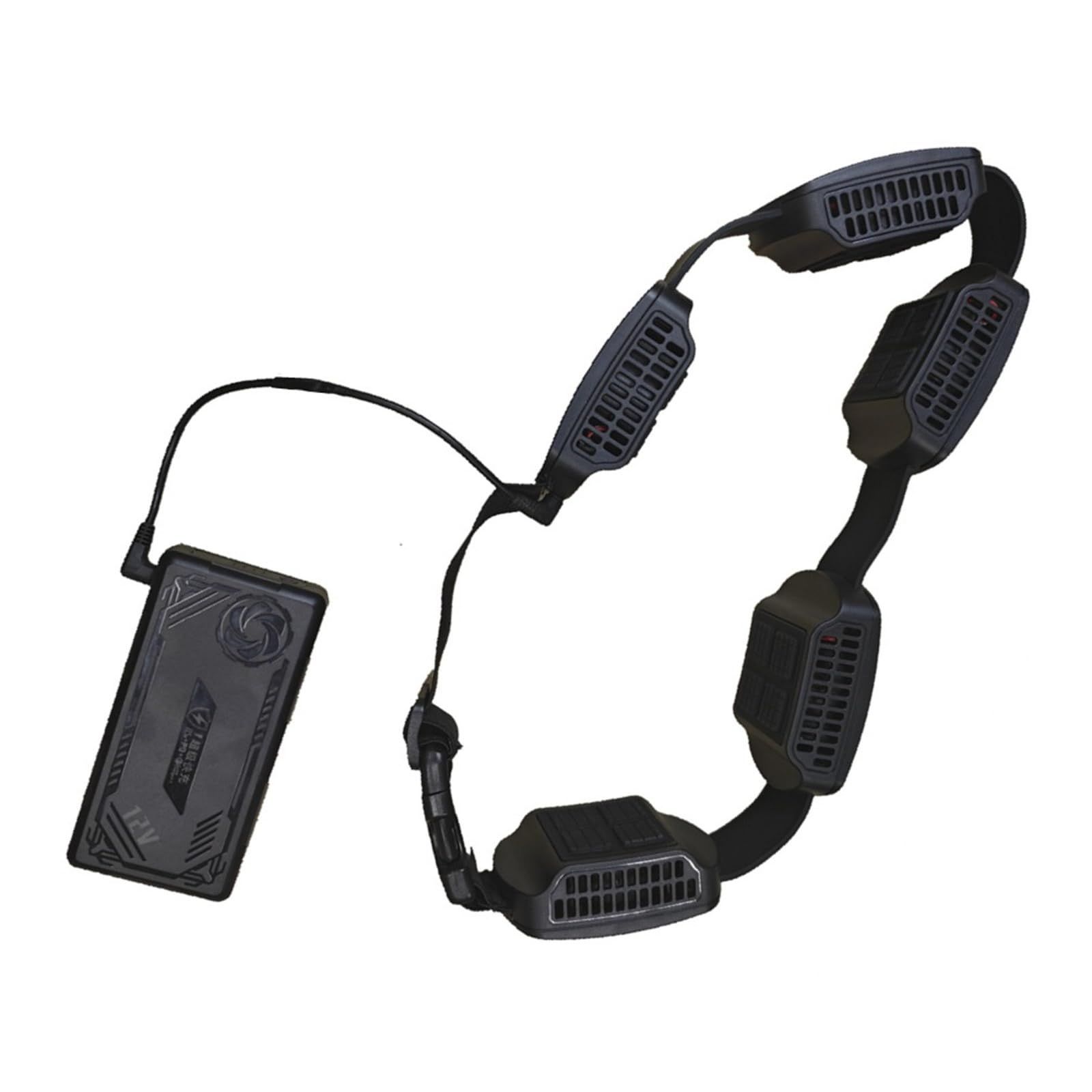 Ventilatore Portatile con Ricarica USB Soluzione Raffreddamento Facile Dispositivo Raffreddamento indossabile per Sport all ' Aperta e spostamenti quotidiani Ventola Ricaricabile Tramite USB