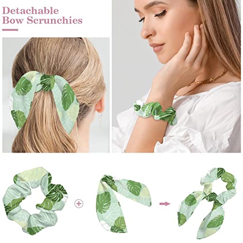 Chouchou cheveux vert sans plis pour femmes et filles Noël - 4