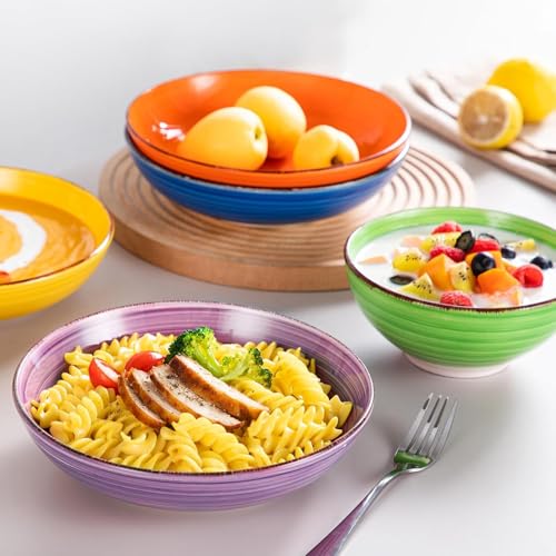 Image of vancasso Bonita Dinnerware Sets, 24 Pieces Multicolor Stoneware Dinner Set
