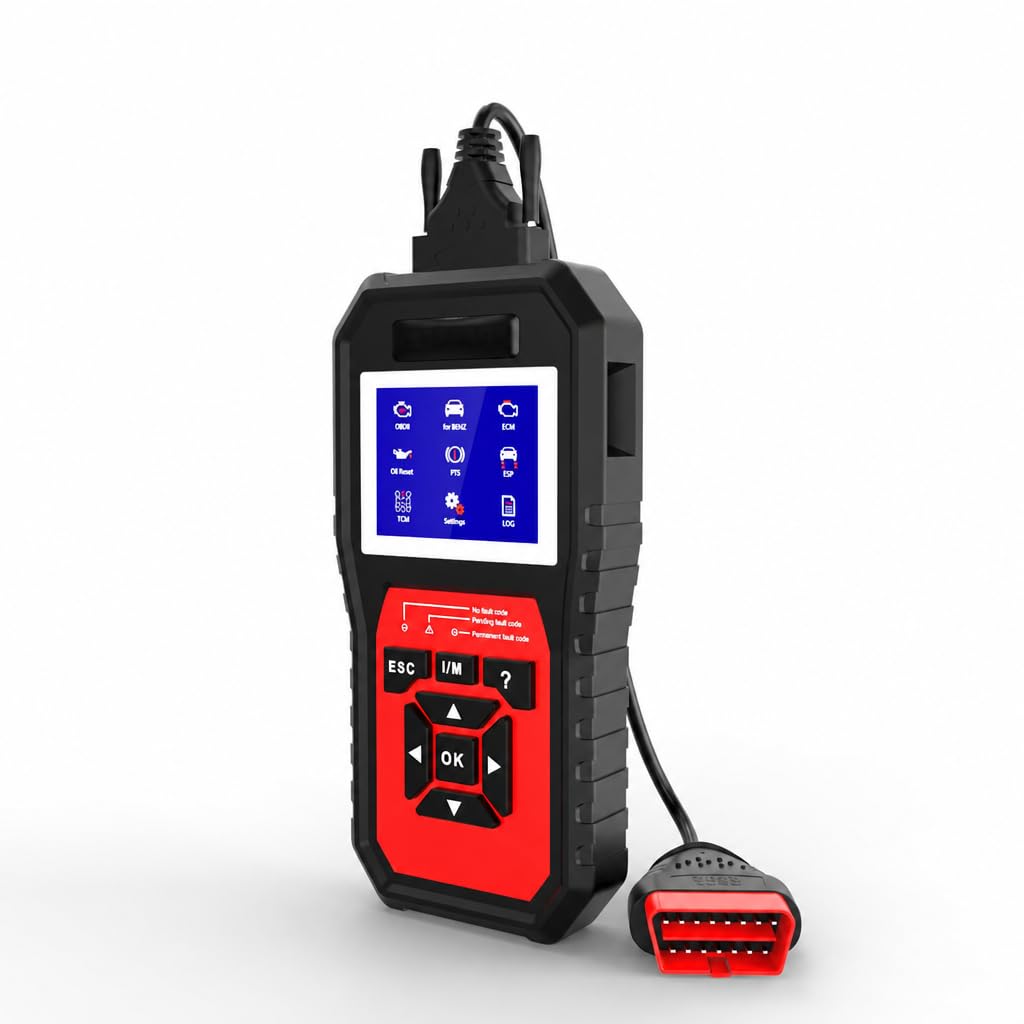 Konnwei KW460 Escáner Diagnóstico OBD2 para Mercedes Benz Motor ABS SRS Transmisión TPMS con Actualizaciones Gratuitas