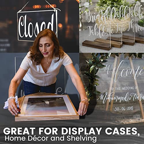 Calpalmy 12 X 12 X 1/8” WHITE 2 Pack) 1/4 Inch Thick Clear Acrylic Sheets thumb #3