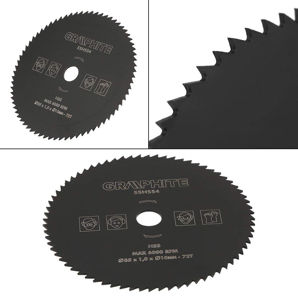 ZAYHO-Lame de Scie Circulaire pour Le Travail du Bois Roues de Coupe HSS 85 Mm * 10 Mm 72t pour