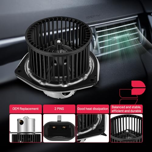 Image of BDFHYK AC Heater Blower Motor Fan 700129 Compatible with Buick Century Regal,Compatible with Chevy Corvette Impala Monte Carlo,Intrigue,Grand Prix Montana,HVAC Blower Motor Assembly for PM2714