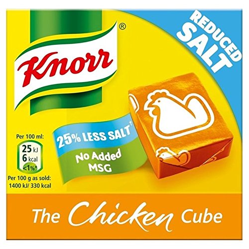 Nm[`LXgbNL[u6×9O - Knorr Chicken Reduced Salt Stock Cubes 6 x 9g [sAi]