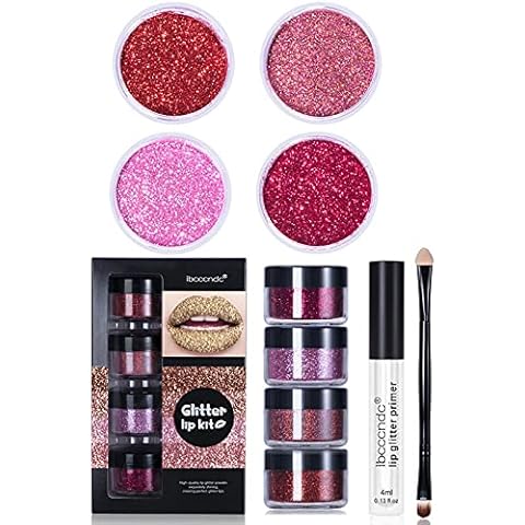 YOUGE Glitter Lips Gloss Kit - Smudge Proof Cover