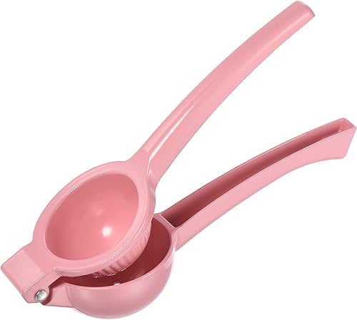 uxcell Exprimidor manual de mano, exprimidor de cítricos de naranja limón de aleación de aluminio, adecuado para limón, sandía, naranja, granada,