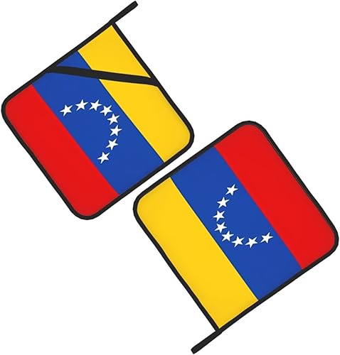 Miniatura 3 de Heat Resistant Oven Hot Pads Non Slip Grip Large Potholders for Kitchen Baking Cooking 8 X 8 Inches Pack of 2 Flag of Venezuela