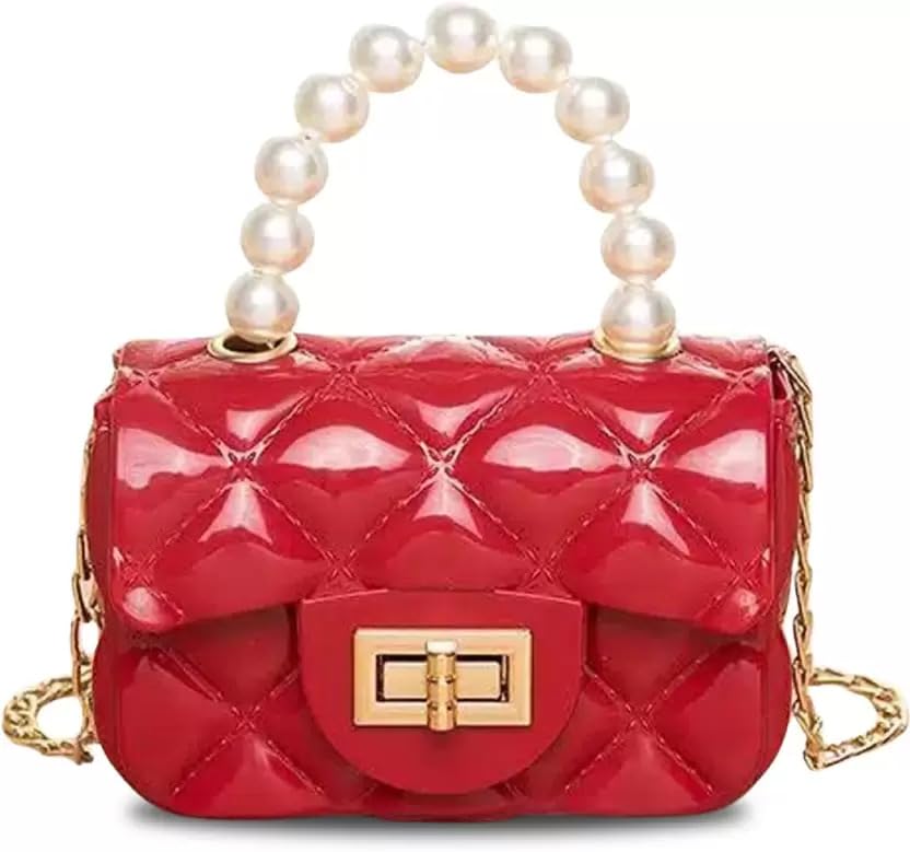 ShireenJelly Candy Mini Sling Bag Chain Strap PVC For Girls | Trendy Mini Clutch Fashion Girls