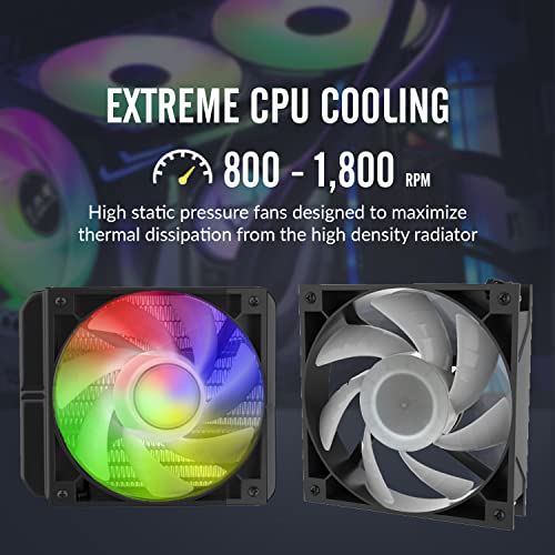 Image of Dracaena.io 360mm AIO CPU Cooler, 360mm Radiator, Leakproof Technology, High Flow Pump, RGB Liquid Cooling System for AMD Ryzen /Intel LGA 1700* /1200 /115X, Black
