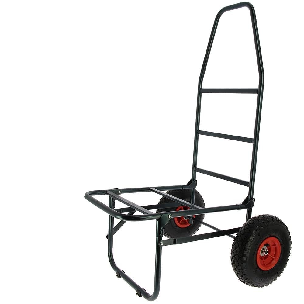 Dna Leisure Red Ngt Carp Coarse Match Fishing Trolley Light Weight And Quick Folding Flat Twin Wheel