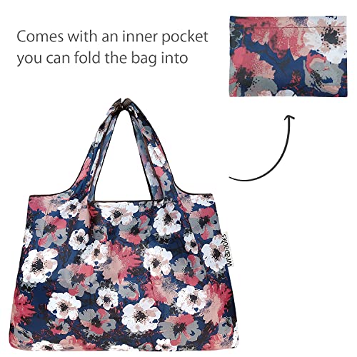 Image of allydrew Large Foldable Tote Nylon Reusable Grocery Bag