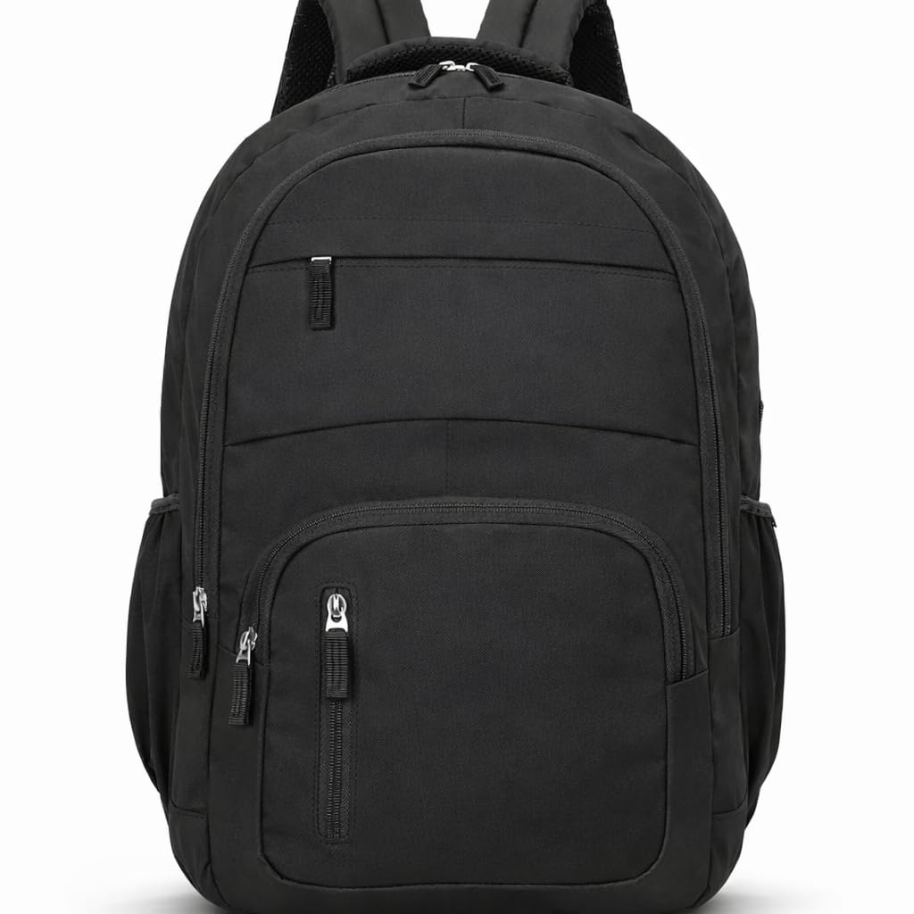 flamebird Professional Black Laptop Backpack for Men & Women - Water Resistant Business Travel Bag with Multi-Pocket Organizer - Casual Daypack for Office, College & Commute-30L-picture-10