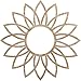 Ekena Millwork CMWP36X36X0375DARO Daisy Wood Fretwork Pierced Ceiling Medallion, 36"OD, Red Oak