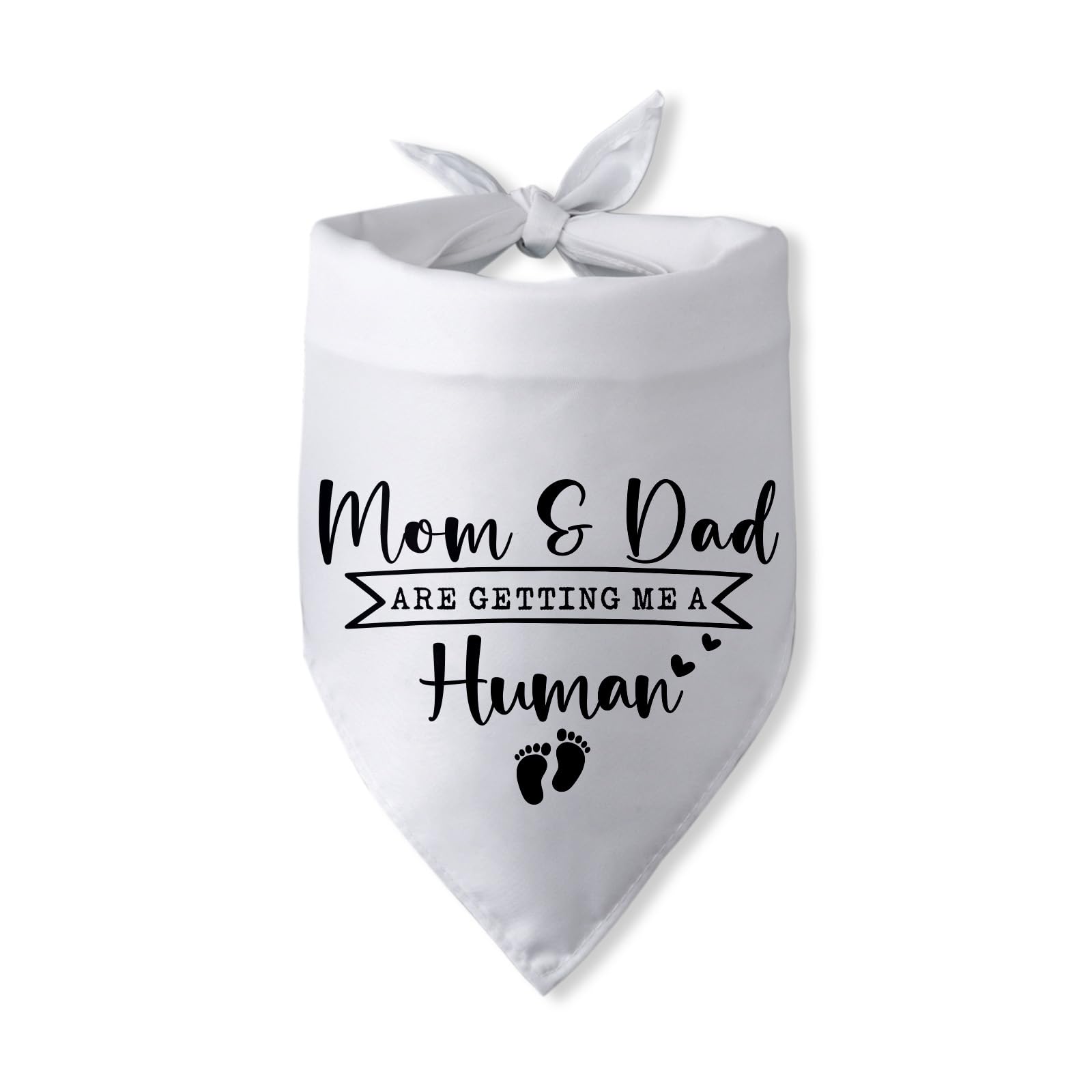 Mom & Dad are Getting Me a Human Dog Bandana Pregnancy Announcement for Parents Cool Gender Reveal Ideas Dog Outfit Baby Announcement Photo Props Pet Dog Scarf Accessories