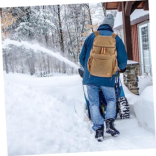 Angoily Large Capacity Outdoor Canvas Backpack for Men Durable Multifunction Rucksack with Zipper for Daily Use Easy to Clean and Maintain for Hiking and Travel2