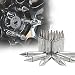 Xprite Silver Chrome Aluminum Mounted 90mm Spike Extended Nut Refit Wheel Lug Nuts/Tire Screw M12x1.5