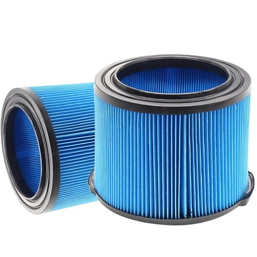 2 Pack VF3500 Replacement Filter for Ridgid Wet Dry Vac 3-Layer Fine Dust Filter Compatible with WD4070 WD4522 WD4050 WD3050 WD4080 4000RV 4500RV Vacuum Washable & Reusable