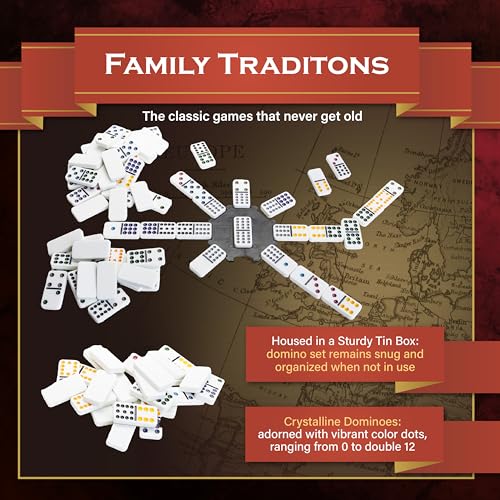 Continuum Games Family Traditions Dominoes Doble 12 miniatura 5