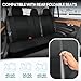 BDK PolyPro Car Seat Covers Full Set in Reverse Charcoal, Front and Rear Split Bench Seat Covers for Cars, Easy to Install Car Seats Cover Set and Accessories for Auto Trucks SUV - Reverse Charcoal