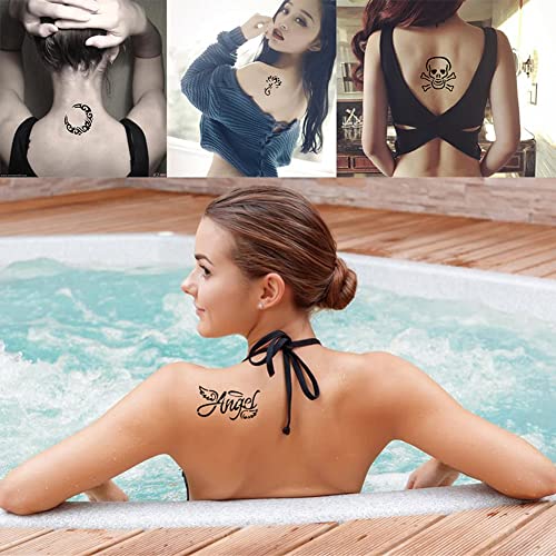 Xmasir 446 Sheet Semi Permanent Tattoo Kit With Ablum Gift,Henna Stencils Glitter Temporary Tattoos For Women Body Art Template #TOP7