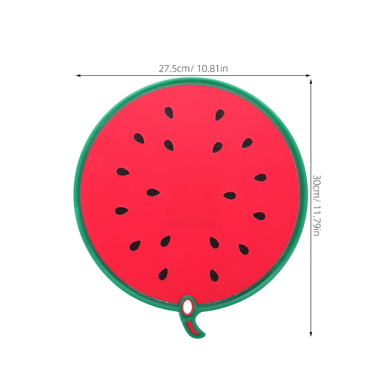Mehrzweck-Schneidebrett Wassermelonenform 11.81X10.83 Zoll Mit Saftrille Und Rutschfestem Griff Für Obst Gemüse Babynahrung Spülmaschinenfest