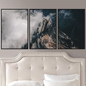 signwin 3 Piece Framed Canvas Wall Art Foggy...
